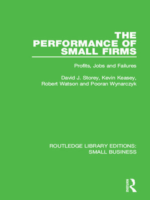 cover image of The Performance of Small Firms